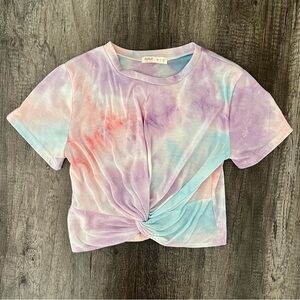 Tie-Dye Twist Front T-Shirt